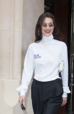 BELLA HADID Leaves Her Hotel in Paris 06/22/2018