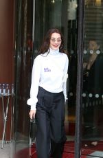 BELLA HADID Leaves Her Hotel in Paris 06/22/2018