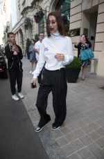 BELLA HADID Leaves Her Hotel in Paris 06/22/2018