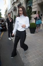 BELLA HADID Leaves Her Hotel in Paris 06/22/2018