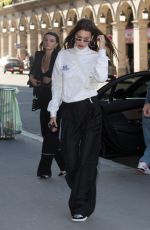 BELLA HADID Leaves Her Hotel in Paris 06/22/2018