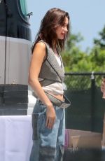 BELLA HADID on the Set of a Photoshoot in New York 06/25/2018