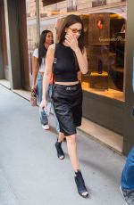 BELLA HADID Out and About in Paris 06/22/2018