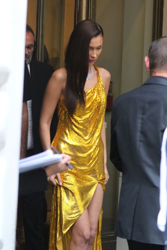 BELLA HADID Out and About in Rome 06/28/2018