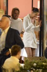 BELLA HADID Out for Dinner in Rome 06/27/2018