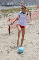 BLANCA BLANCO in Bikini Bottoms Shows off Her Soccer Skills 06/29/2018