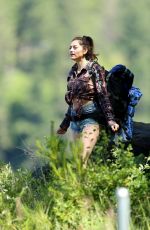BLANCA BLANCO in Daisy Dukes Hiking at Lake Coeur D
