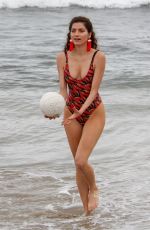 BLANCA BLANCO in Swimsuit Shows off Her Volleyball Skills 06/19/2018
