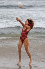 BLANCA BLANCO in Swimsuit Shows off Her Volleyball Skills 06/19/2018
