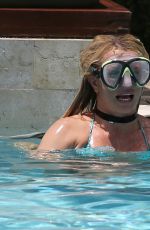 BRITNEY SPEARS in Bikini at a Pool in Miami 06/06/2018