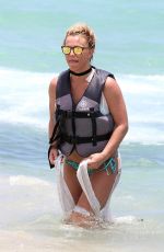 BRITNEY SPEARS Riding a Jetski in Miami 06/06/2018