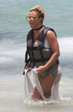 BRITNEY SPEARS Riding a Jetski in Miami 06/06/2018