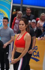 BROOKE BURKE Working Out at Good Morning America in New York 06/11/2018