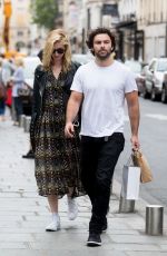 CAITLIN FITZGERALD and Aidan Turner at Le Colibri Restaurant in Paris 06/17/2018
