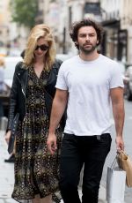CAITLIN FITZGERALD and Aidan Turner at Le Colibri Restaurant in Paris 06/17/2018