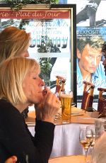 CAITLIN FITZGERALD and Aidan Turner at Le Colibri Restaurant in Paris 06/17/2018