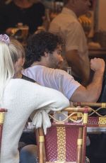 CAITLIN FITZGERALD and Aidan Turner at Le Colibri Restaurant in Paris 06/17/2018