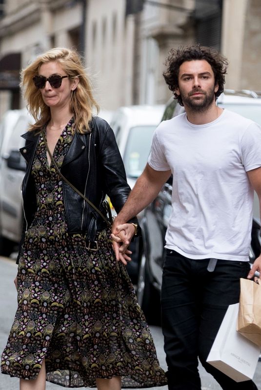 CAITLIN FITZGERALD and Aidan Turner at Le Colibri Restaurant in Paris 06/17/2018