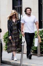 CAITLIN FITZGERALD and Aidan Turner at Le Colibri Restaurant in Paris 06/17/2018