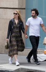 CAITLIN FITZGERALD and Aidan Turner at Le Colibri Restaurant in Paris 06/17/2018