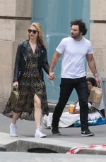 CAITLIN FITZGERALD and Aidan Turner at Le Colibri Restaurant in Paris 06/17/2018