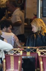 CAITLIN FITZGERALD and Aidan Turner at Le Colibri Restaurant in Paris 06/17/2018