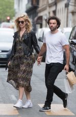 CAITLIN FITZGERALD and Aidan Turner at Le Colibri Restaurant in Paris 06/17/2018