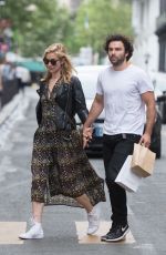 CAITLIN FITZGERALD and Aidan Turner at Le Colibri Restaurant in Paris 06/17/2018