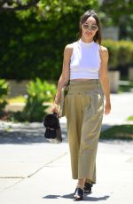 CARA SANTANA Arrives at Mare Salon in West Hollywood 06/14/2018