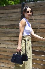CARA SANTANA Arrives at Mare Salon in West Hollywood 06/14/2018
