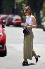 CARA SANTANA Arrives at Mare Salon in West Hollywood 06/14/2018