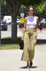 CARA SANTANA Arrives at Mare Salon in West Hollywood 06/14/2018