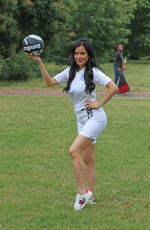 CARLA HOWE Shows Her Support for England at Fifa World Cup 06/18/2018