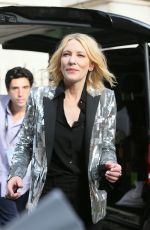 CATE BLANCHETT Arrives at Late Late Show with James Cordon in London 06/18/2018