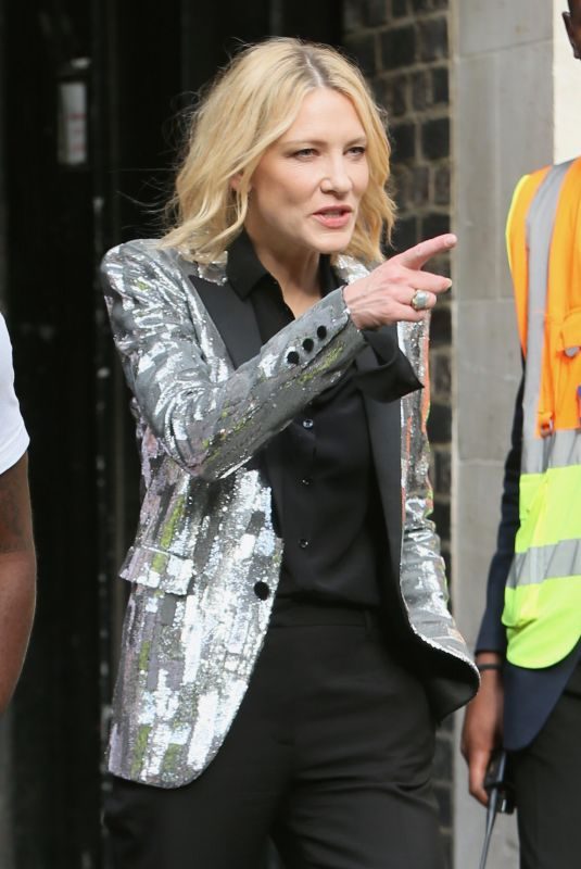 CATE BLANCHETT Arrives at Late Late Show with James Cordon in London 06/18/2018