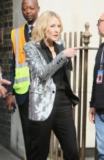 CATE BLANCHETT Arrives at Late Late Show with James Cordon in London 06/18/2018