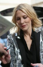 CATE BLANCHETT Arrives at Late Late Show with James Cordon in London 06/18/2018