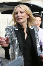 CATE BLANCHETT Arrives at Late Late Show with James Cordon in London 06/18/2018