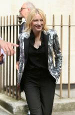 CATE BLANCHETT Arrives at Late Late Show with James Cordon in London 06/18/2018