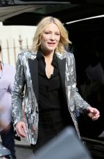 CATE BLANCHETT Arrives at Late Late Show with James Cordon in London 06/18/2018