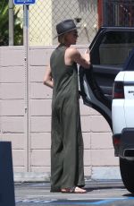 CHARLIZE THERON at a Gas Station in Los Angeles 06/09/2018