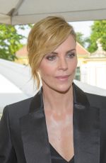CHARLIZE THERON Receiving Swarovski Crystal of Hope Award in Vienna 05/31/2018