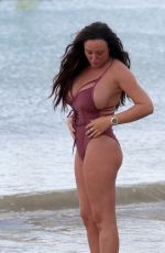 CHARLOTTE CROSBY in Swimsuit at a Beach in Saint Lucia 06/13/2018