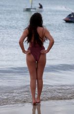 CHARLOTTE CROSBY in Swimsuit at a Beach in Saint Lucia 06/13/2018