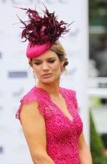 CHARLOTTE HAWKINS at Investec Derby Festival Ladies Day at Epsom Racecourse 06/01/2018