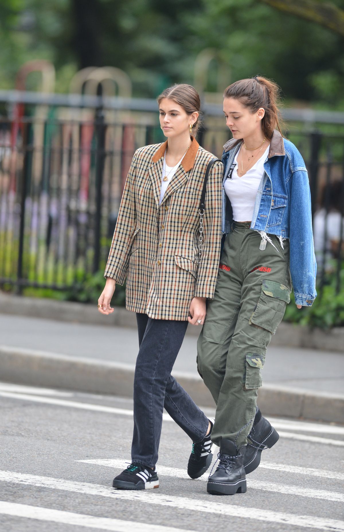 CHARLOTTE LAWRENCE and KAIA GERBER Out in New York 06/13/2018 - HawtCelebs1200 x 1856