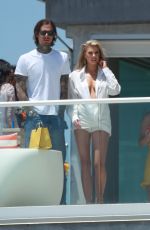 CHARLOTTE MCKINNEY at a Malibu Beach House Party in Los Angeles 06/03/2018