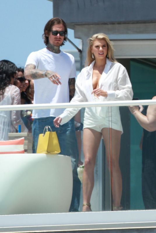 CHARLOTTE MCKINNEY at a Malibu Beach House Party in Los Angeles 06/03/2018
