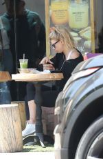 CHARLOTTE MCKINNEY at Kreation Organic Juicery in Beverly Hills 06/07/2018