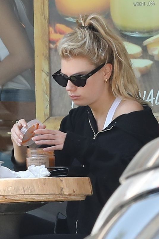 CHARLOTTE MCKINNEY at Kreation Organic Juicery in Beverly Hills 06/07/2018